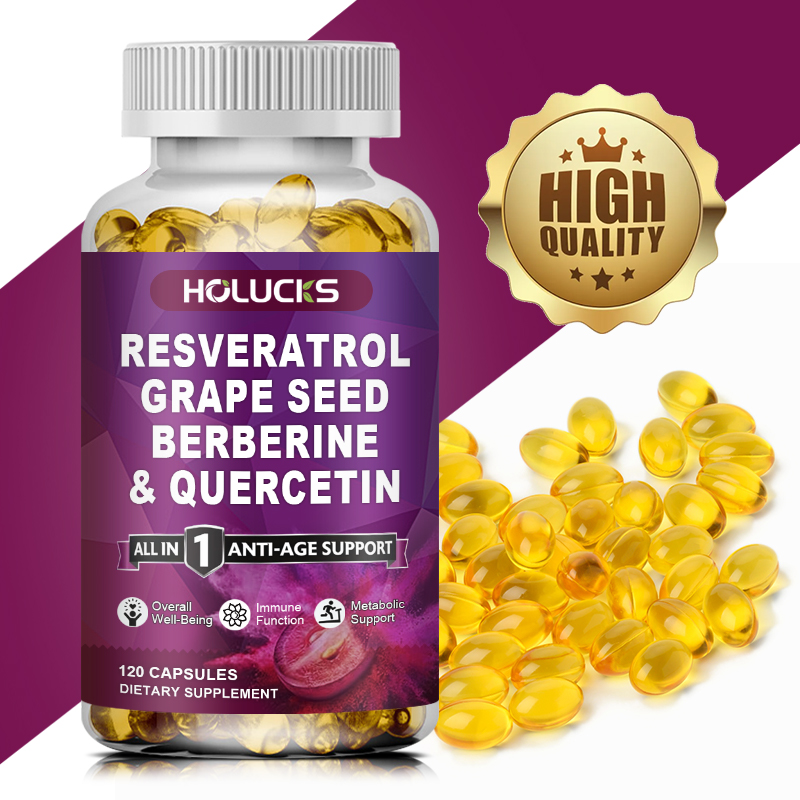 Wellness Quercetin - مكمل ريسفيراترول من HOLUCKS، يعزز مستوى
