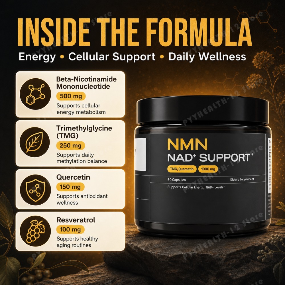 كبسولات دعم NMN NAD+ بتركيز 10 - مراجعة Wellness Quercetin وسعره
