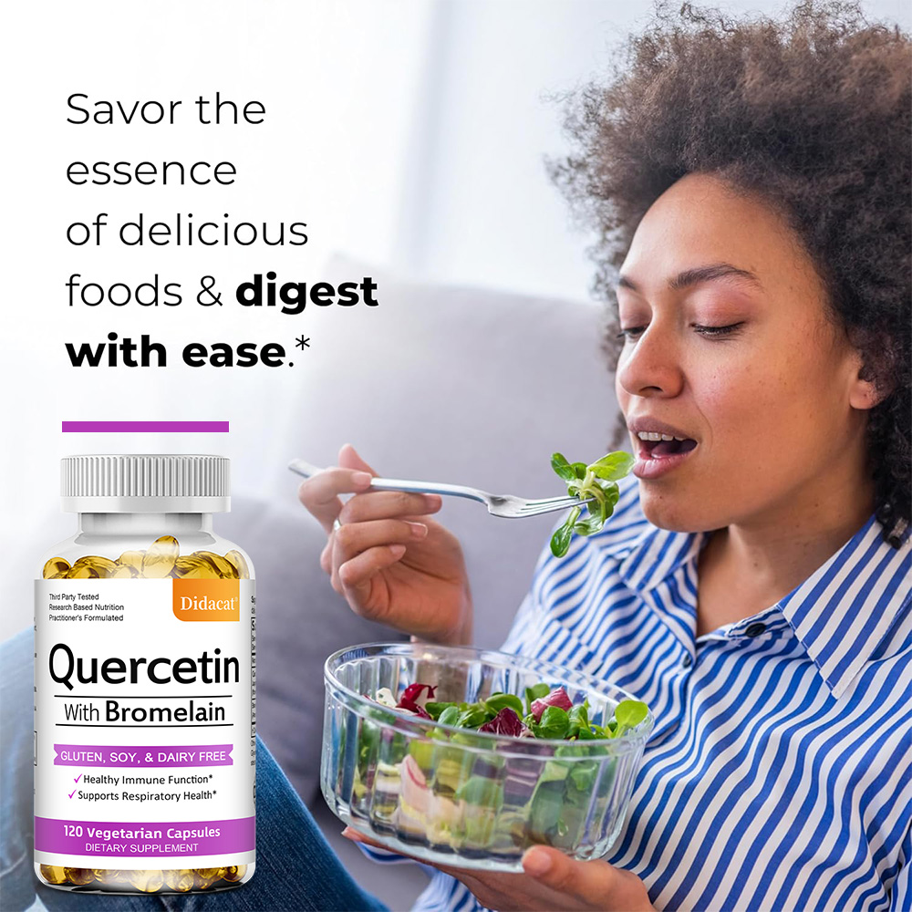 كبسولات الكيرسيتين والبروميلين - مراجعة Wellness Quercetin وسعره
