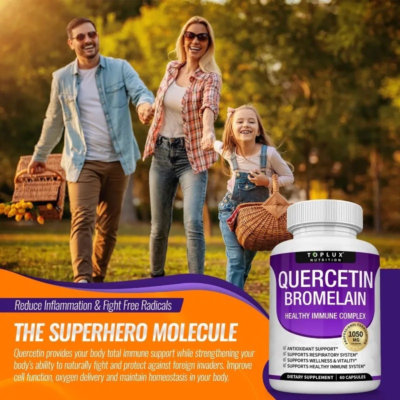 كبسولات الكيرسيتين والبروميلين - مراجعة Wellness Quercetin وسعره