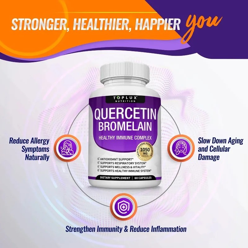 كبسولات الكيرسيتين والبروميلين - مراجعة Wellness Quercetin وسعره
