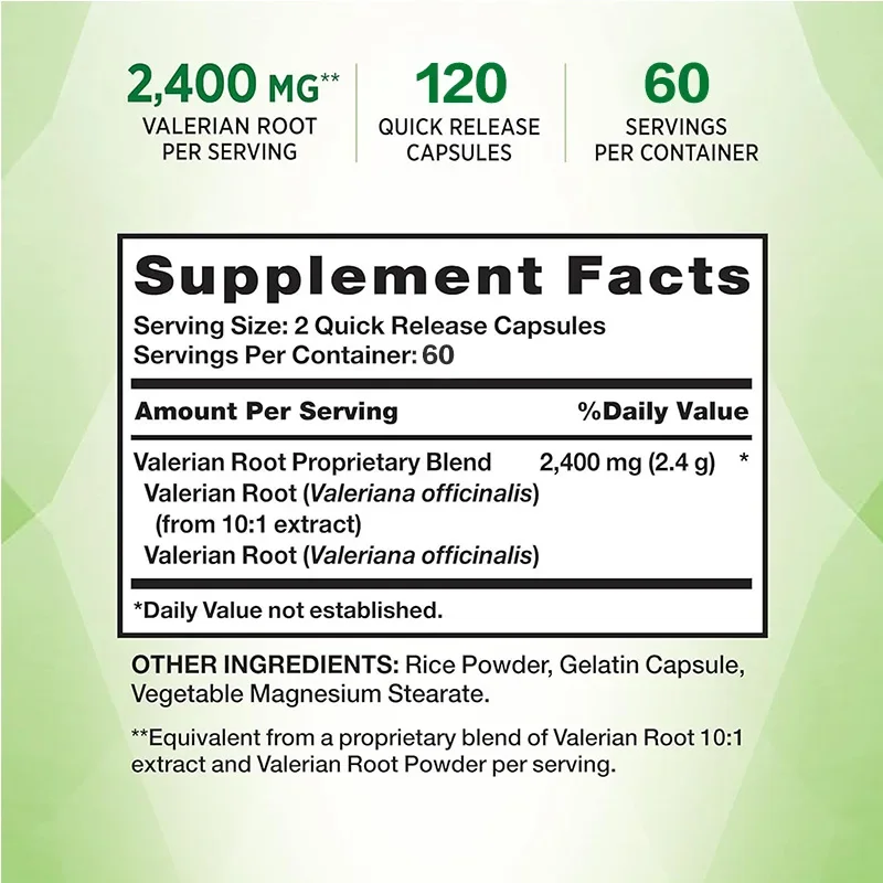 جذر فاليريان - يوفر دعمًا للنو - مراجعة Valerian Root Capsule وسعره