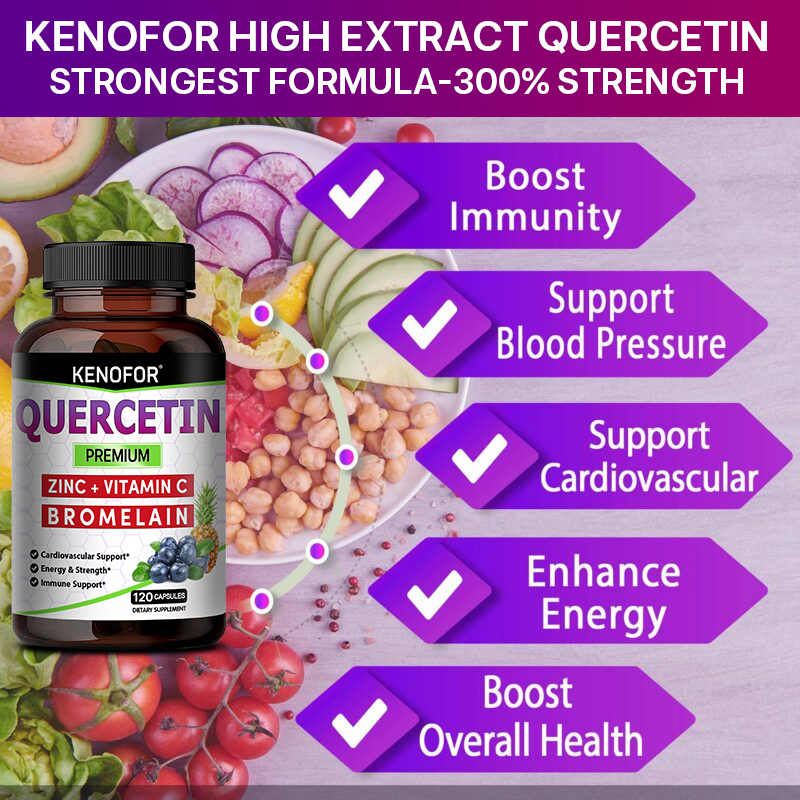 كبسولات الكيرسيتين مع البروميل - مراجعة Wellness Quercetin وسعره