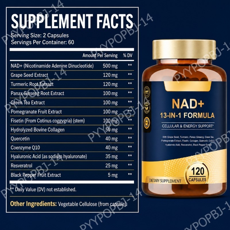 كبسولات NAD+ 500 ملغ 13 في 1 م - مراجعة Wellness Quercetin وسعره