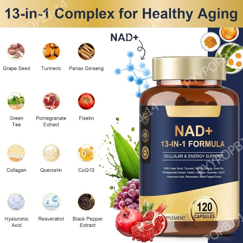 كبسولات NAD+ 500 ملغ 13 في 1 م - مراجعة Wellness Quercetin وسعره